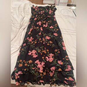 Karl Lagerfeld Black Floral Dress
